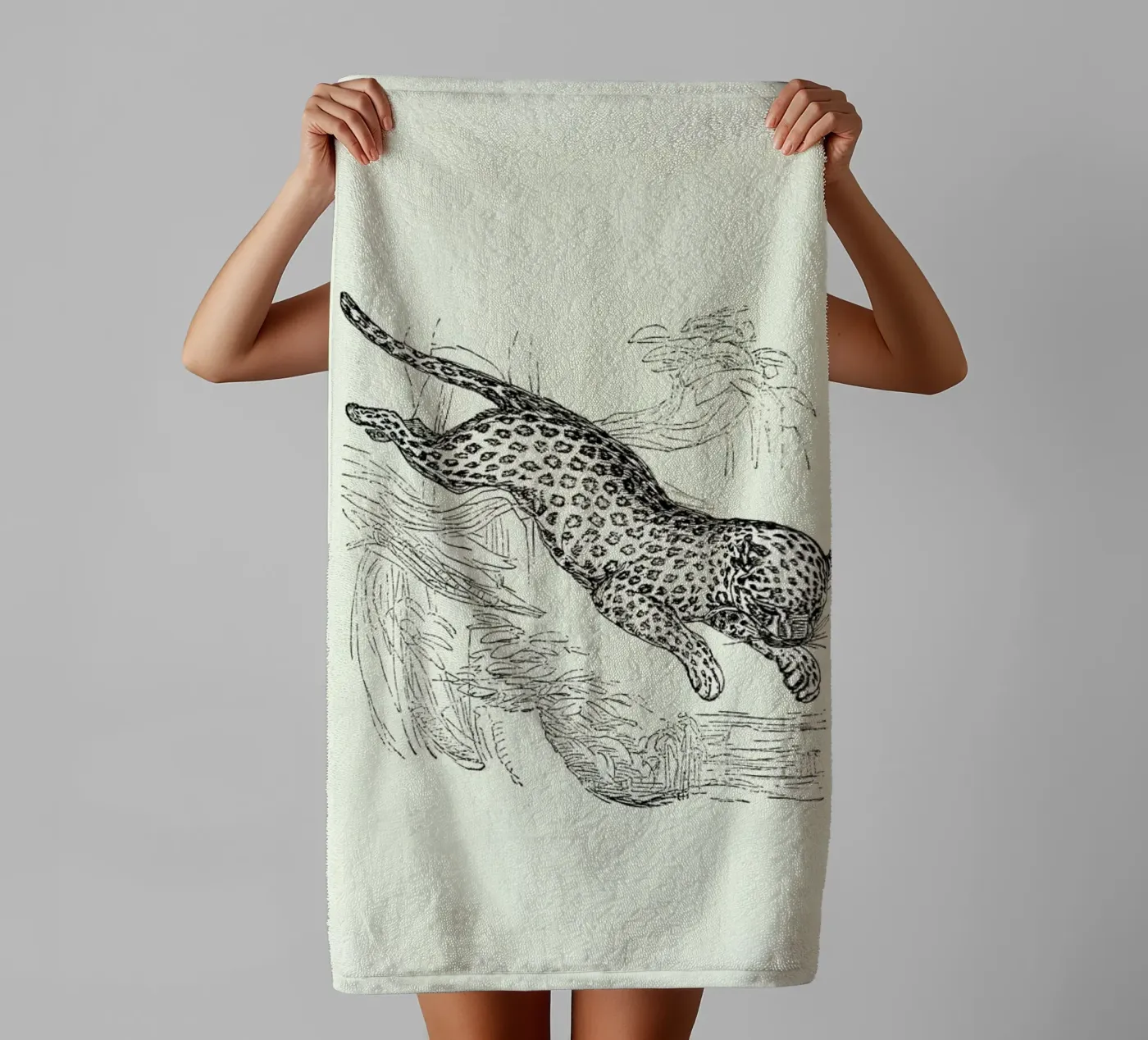 Leopard badhanddoek van Flora & Fauna