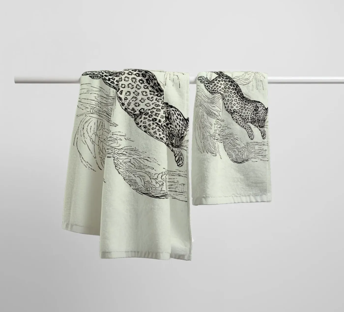 Leopard badhanddoek van Flora & Fauna