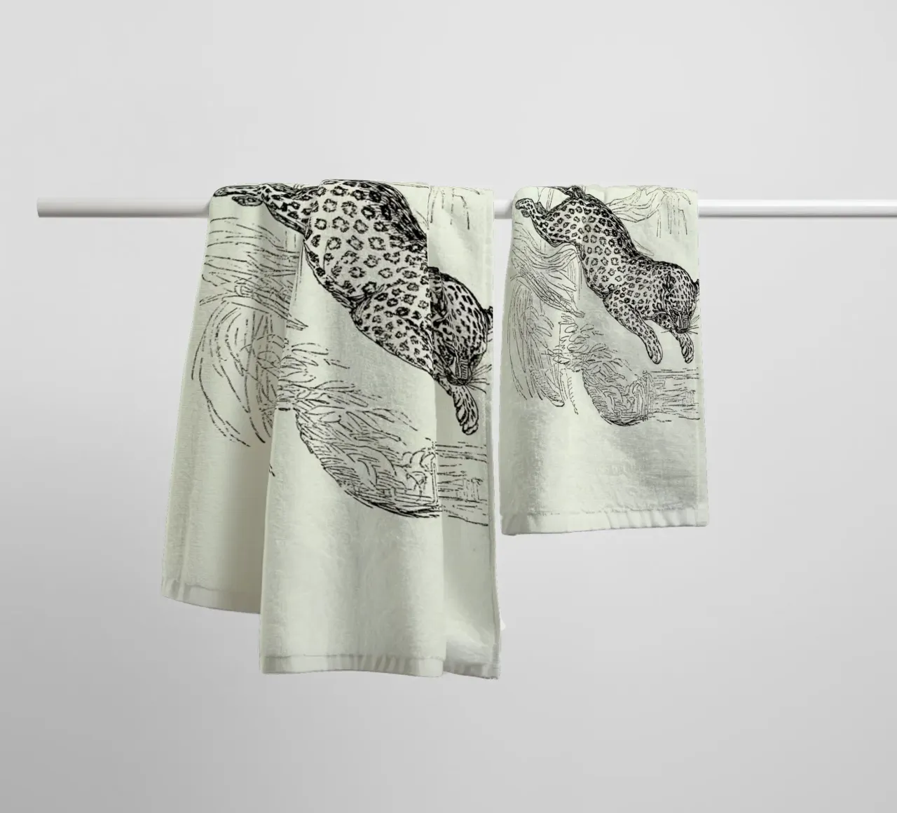 Leopard asciugamano da bagno da Flora & Fauna