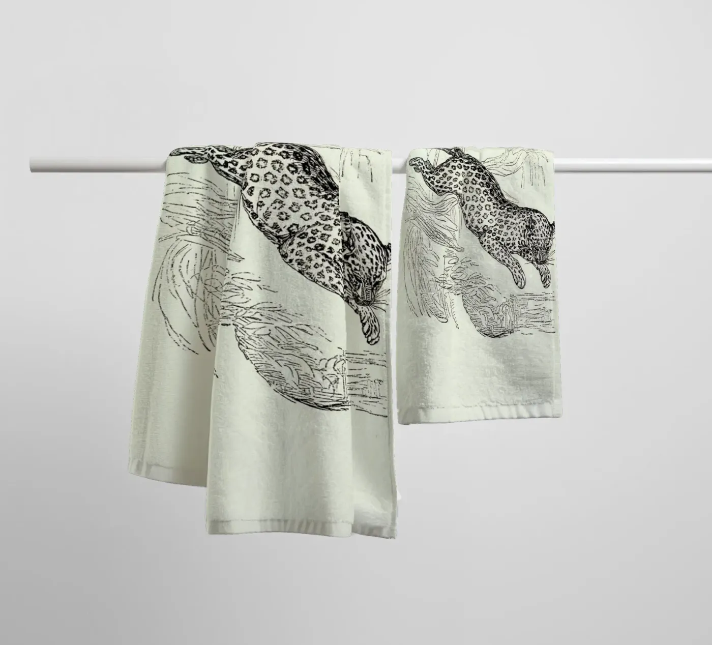 Leopard badhanddoek van Flora & Fauna
