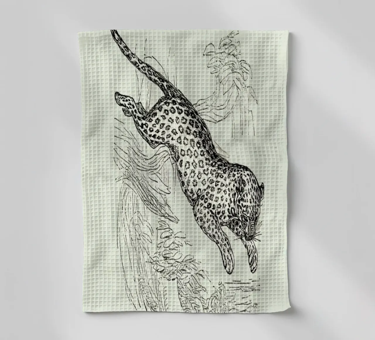 Leopard canovaccio da cucina da Flora & Fauna
