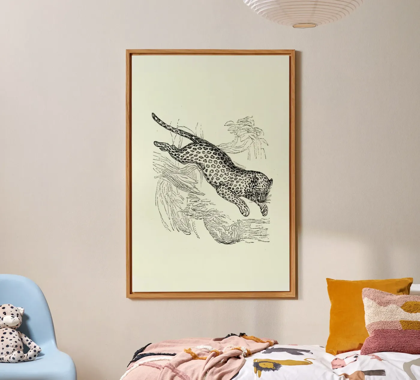 Leopard forex plate by Flora & Fauna