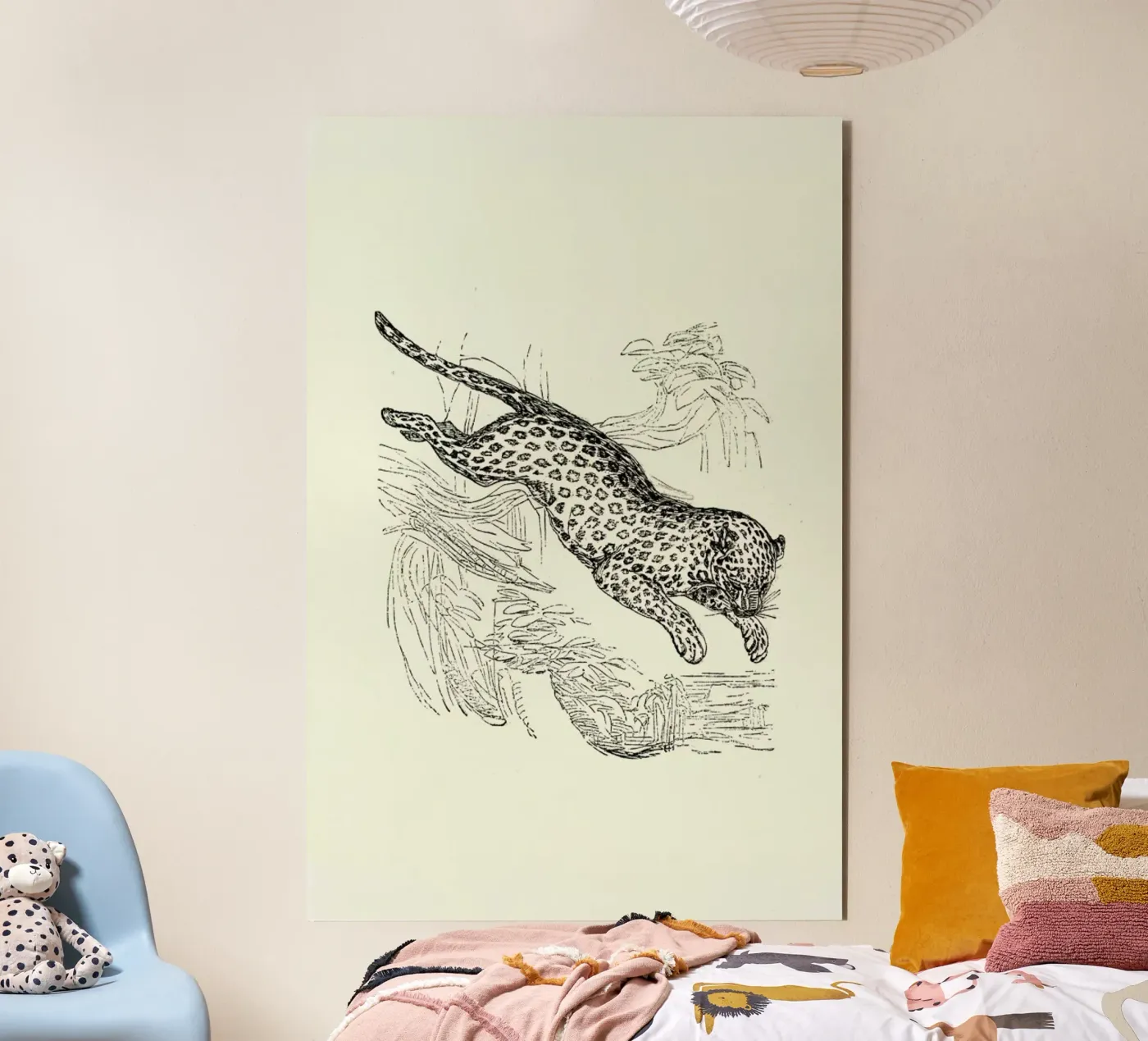 Leopard forex-plaat van Flora & Fauna