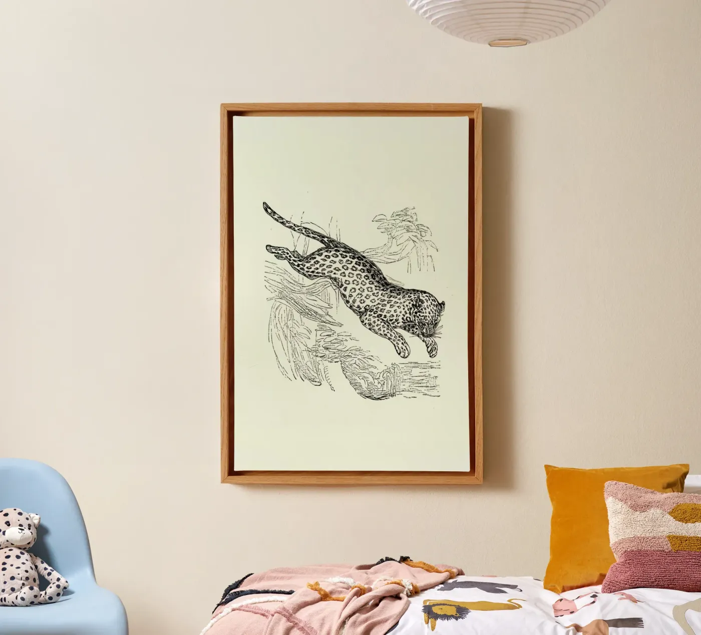 Leopard canvas van Flora & Fauna