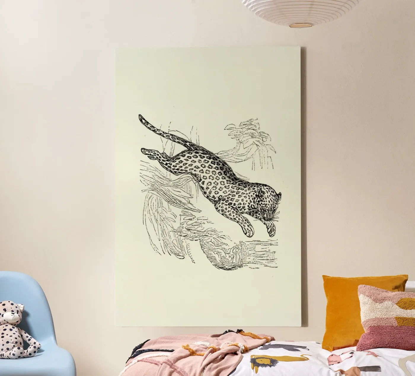 Leopard canvas van Flora & Fauna
