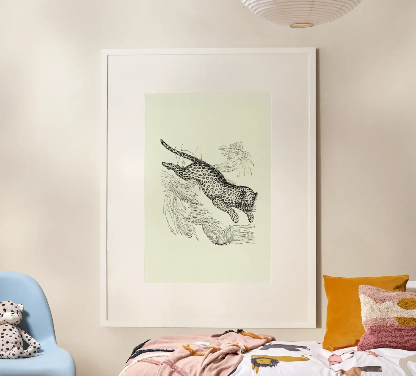 Leopard Poster von Flora & Fauna
