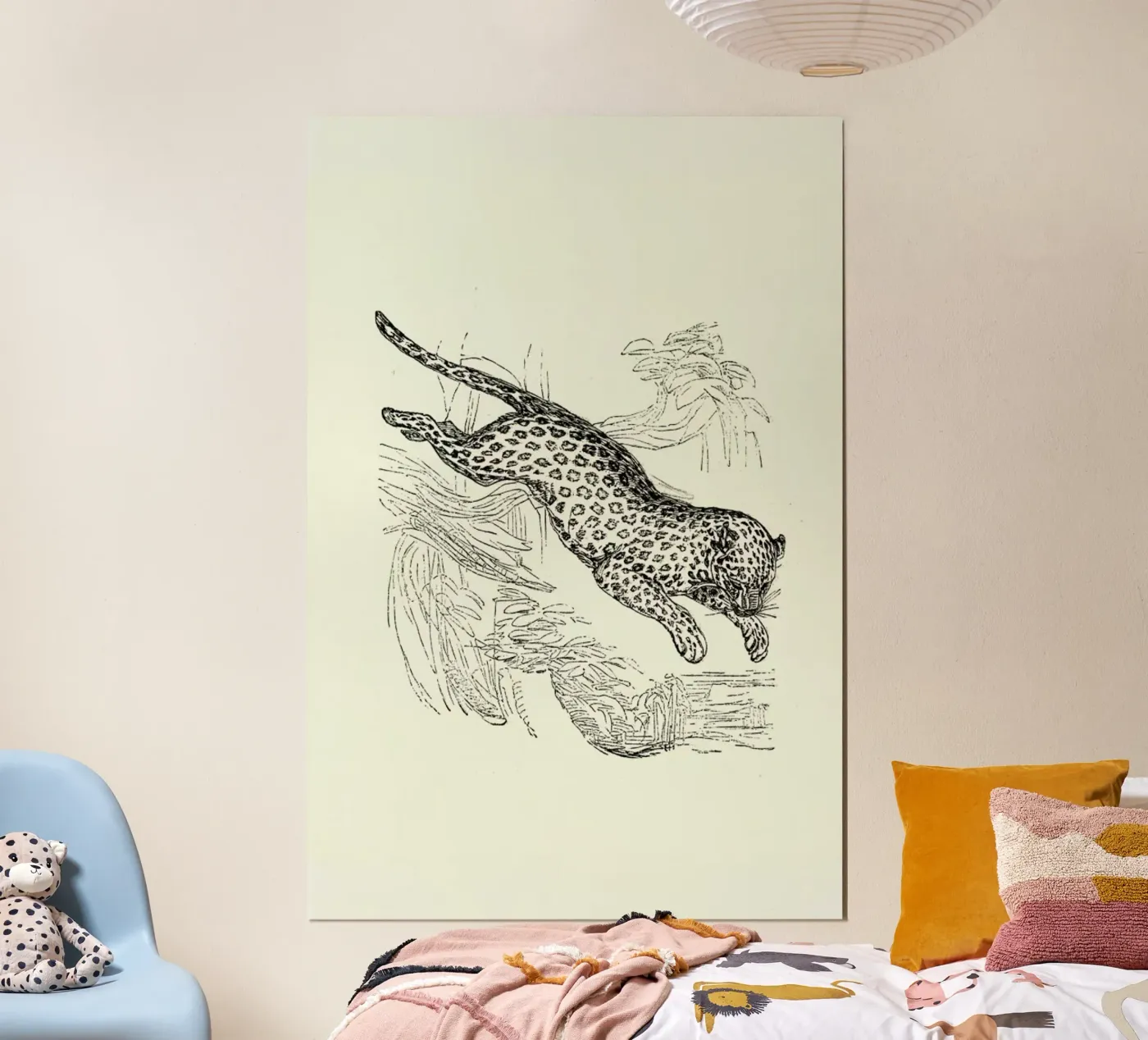 Leopard Poster von Flora & Fauna