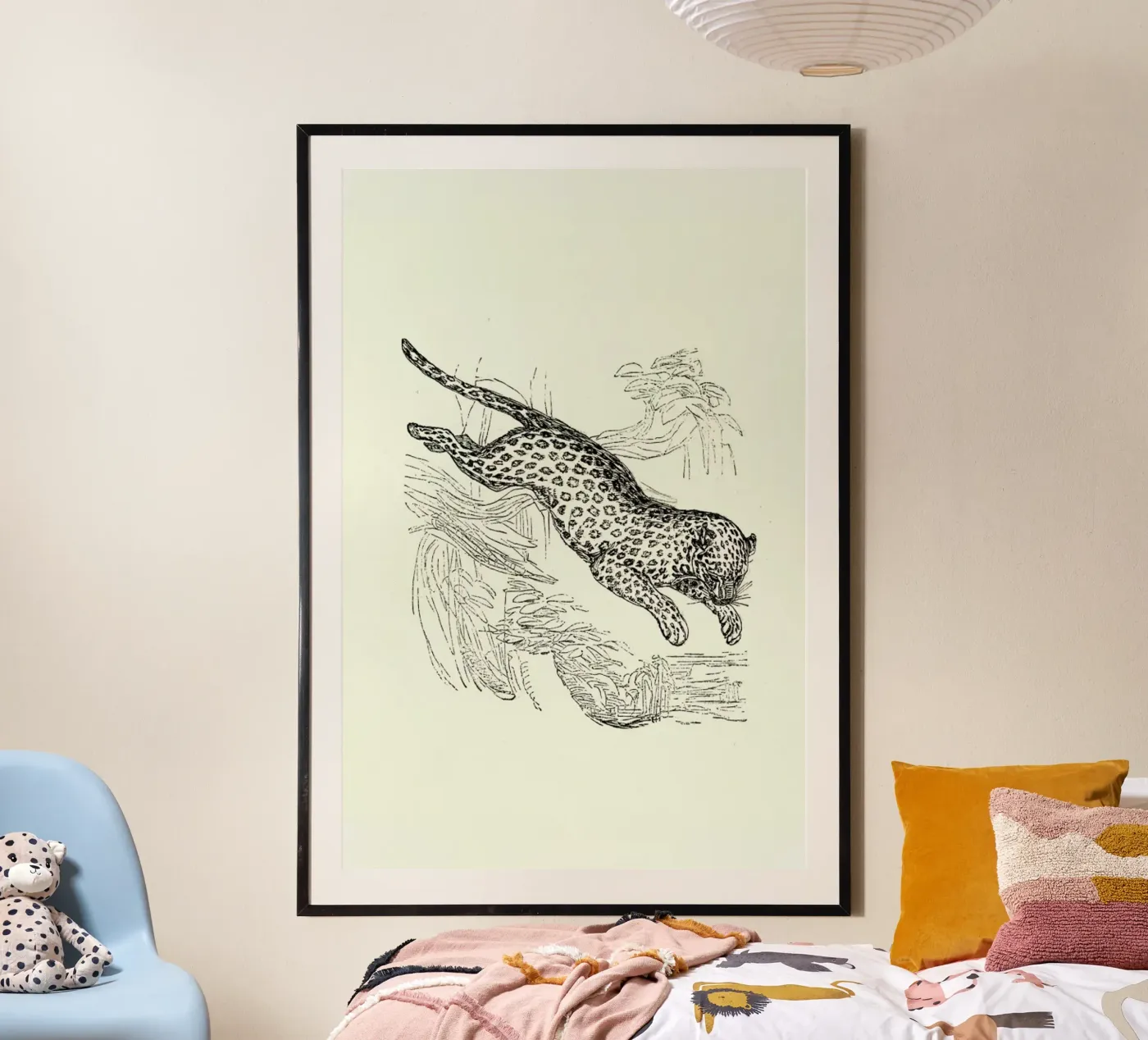 Leopard Poster von Flora & Fauna
