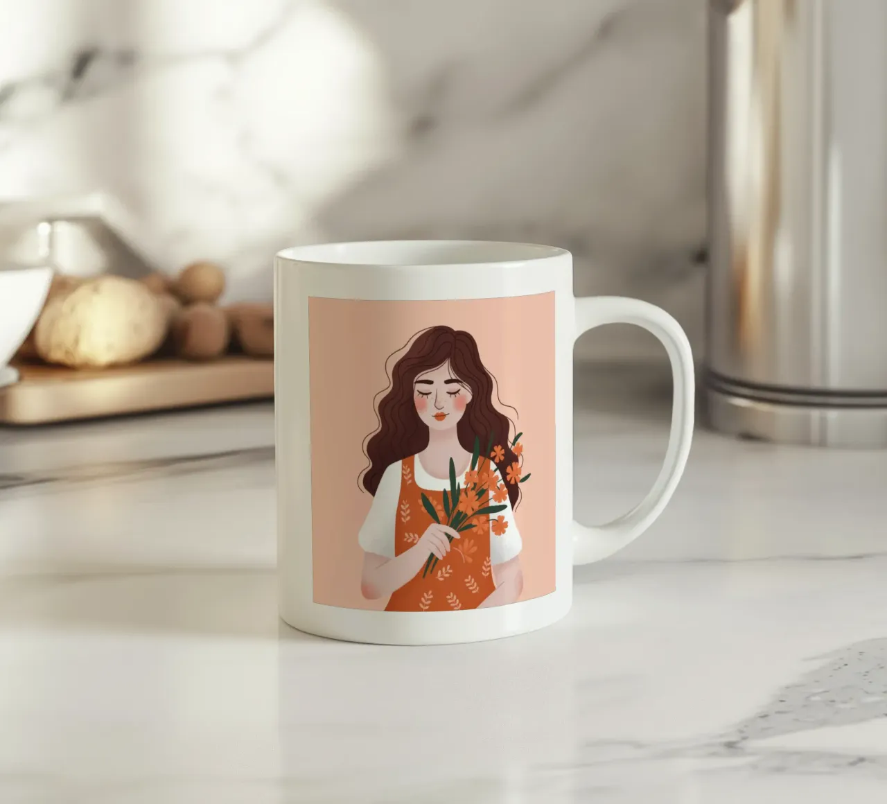 Grazia floreale rustica tazza in ceramica da Nebula Verse