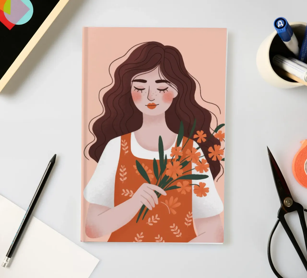 Rustic Floral Grace notebook by Nebula Verse