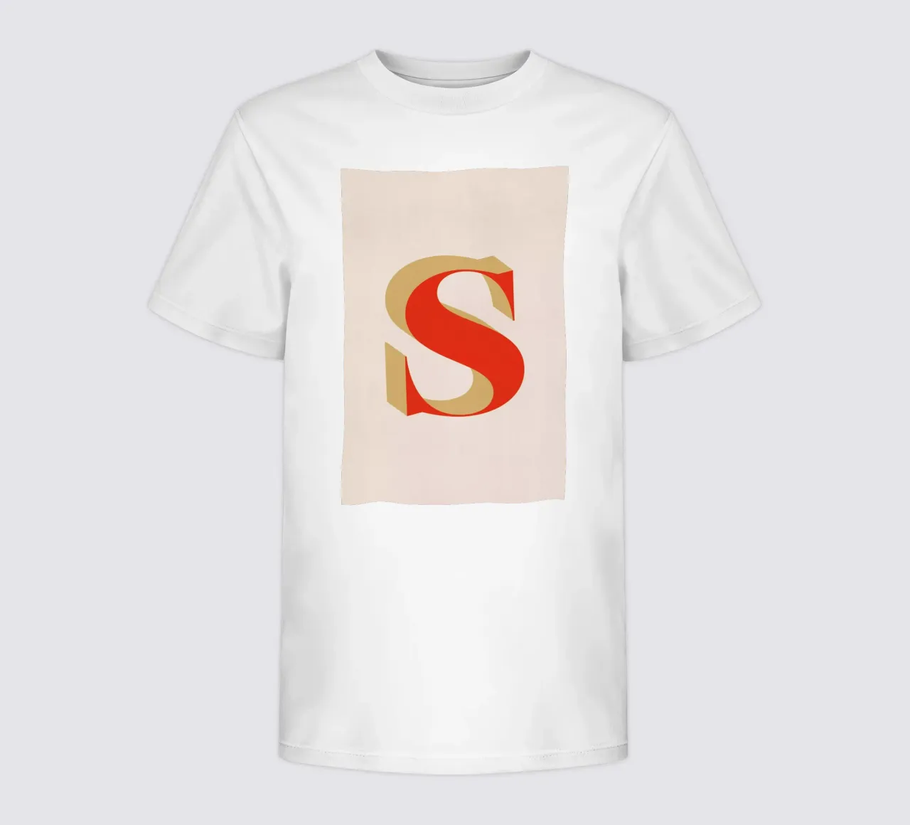 Red S t-shirt bambini da daylight design studio