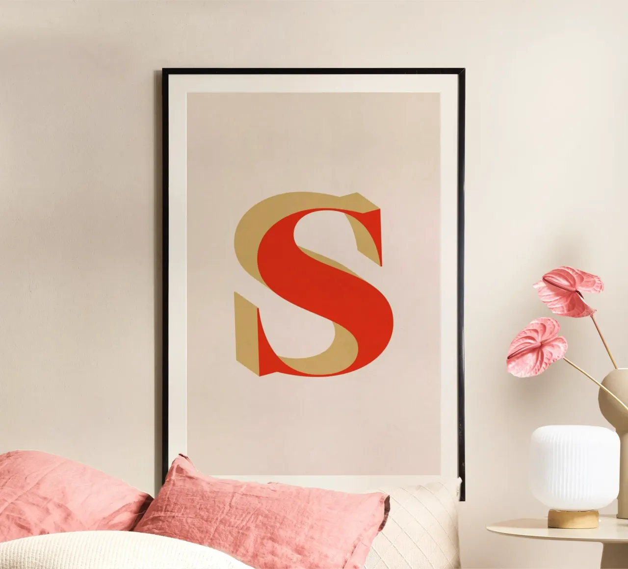 Red S poster da daylight design studio