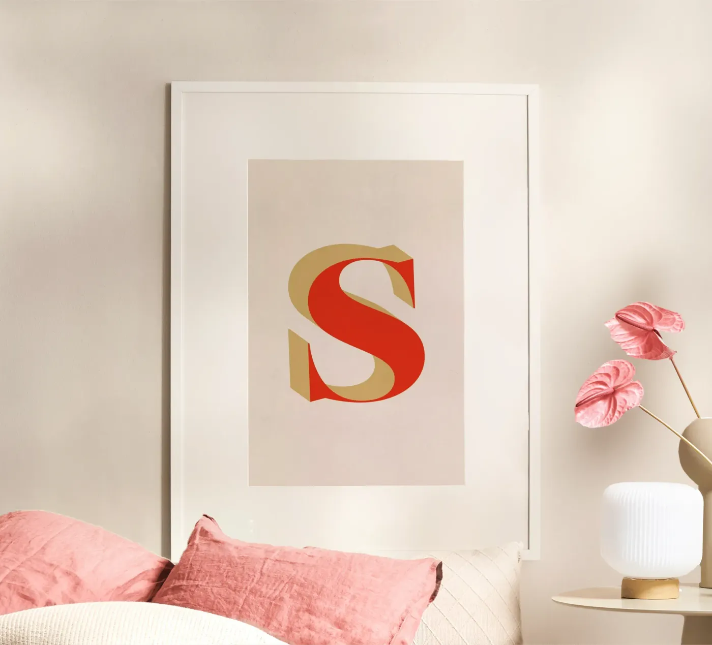 Red S poster van daylight design studio