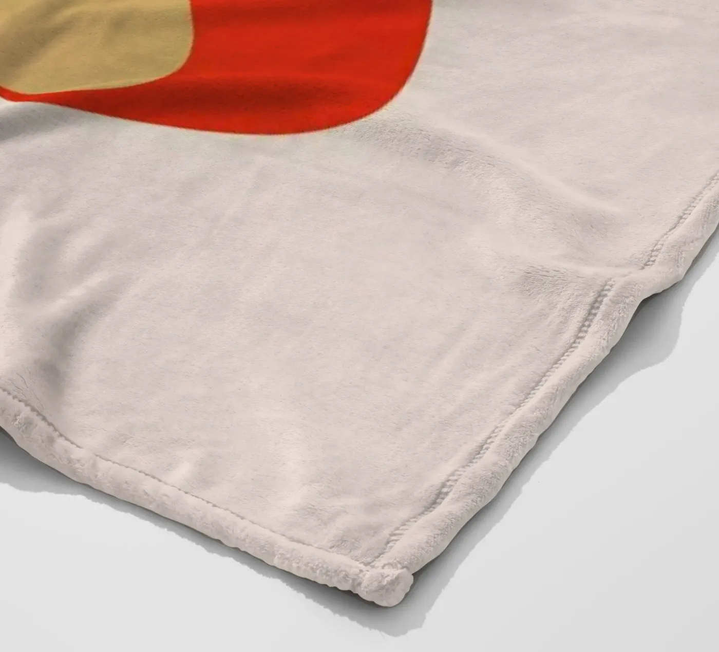 Red S fleece blanket by daylight design studio