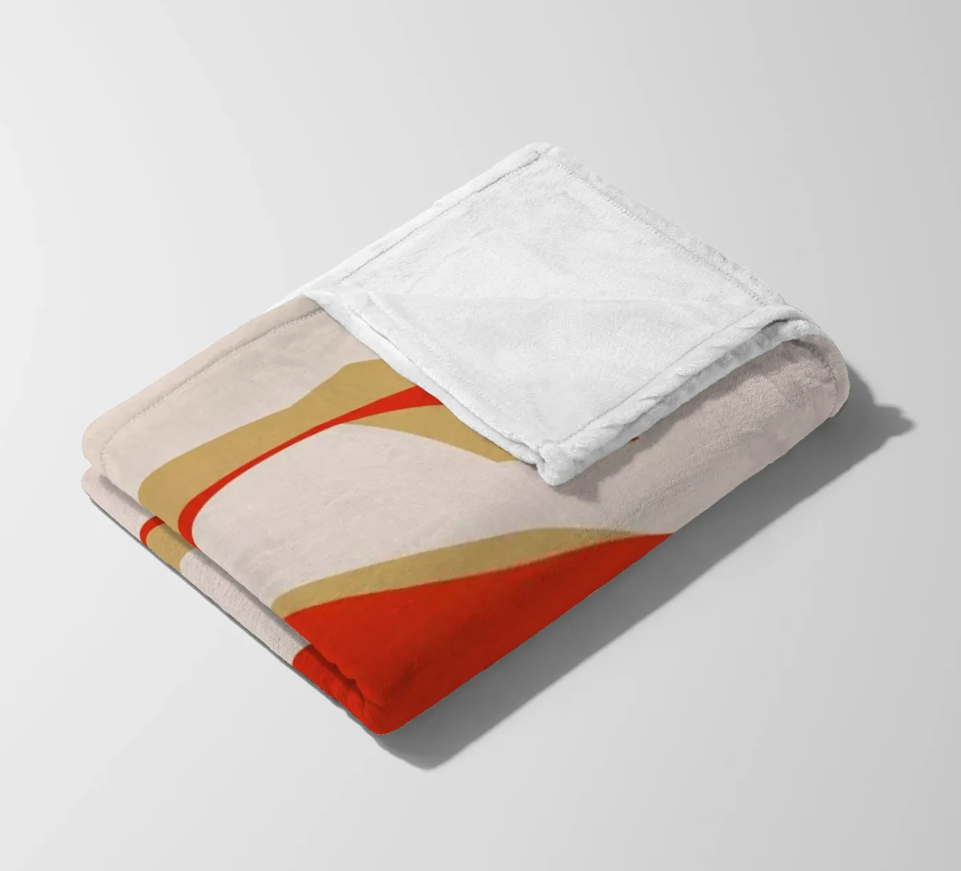 Red S fleece blanket by daylight design studio