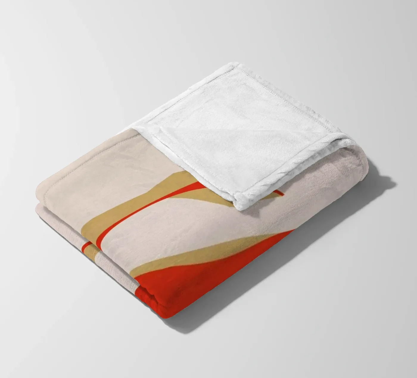 Red S fleece blanket by daylight design studio