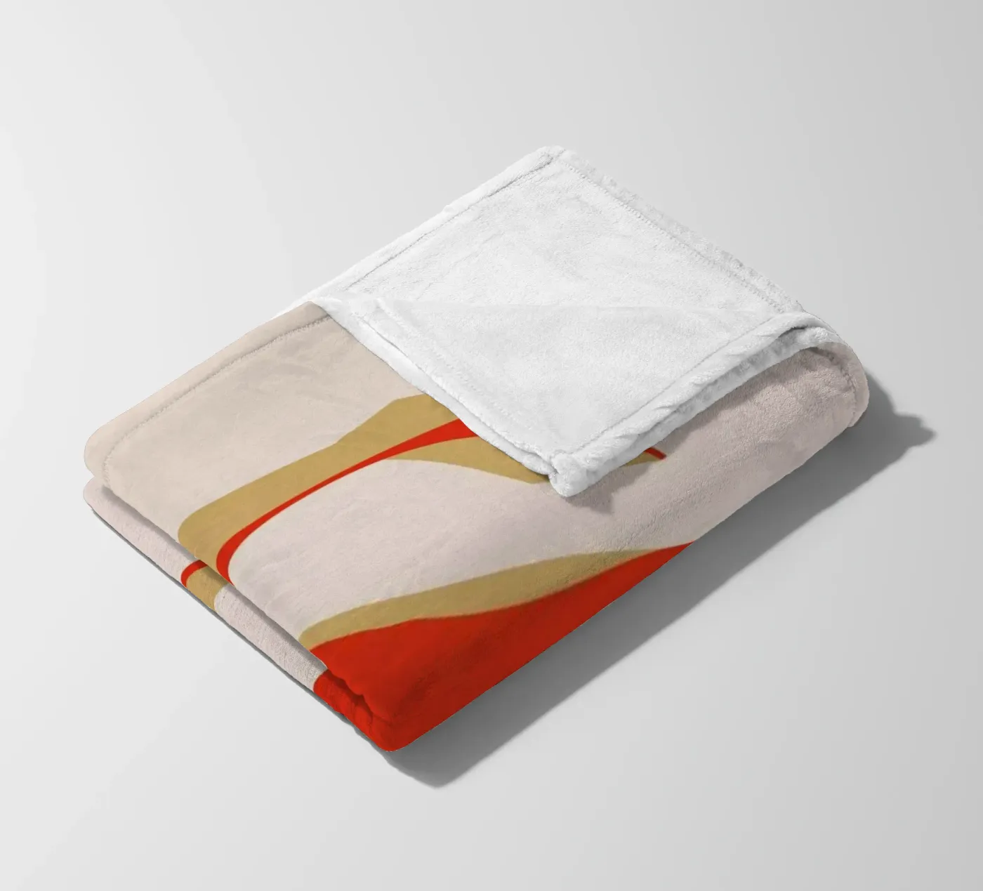 Red S fleece blanket by daylight design studio