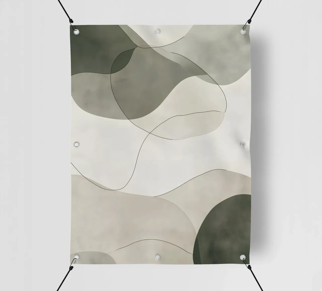 Forme morbide e verdi telo in pvc da LaylaOzHome