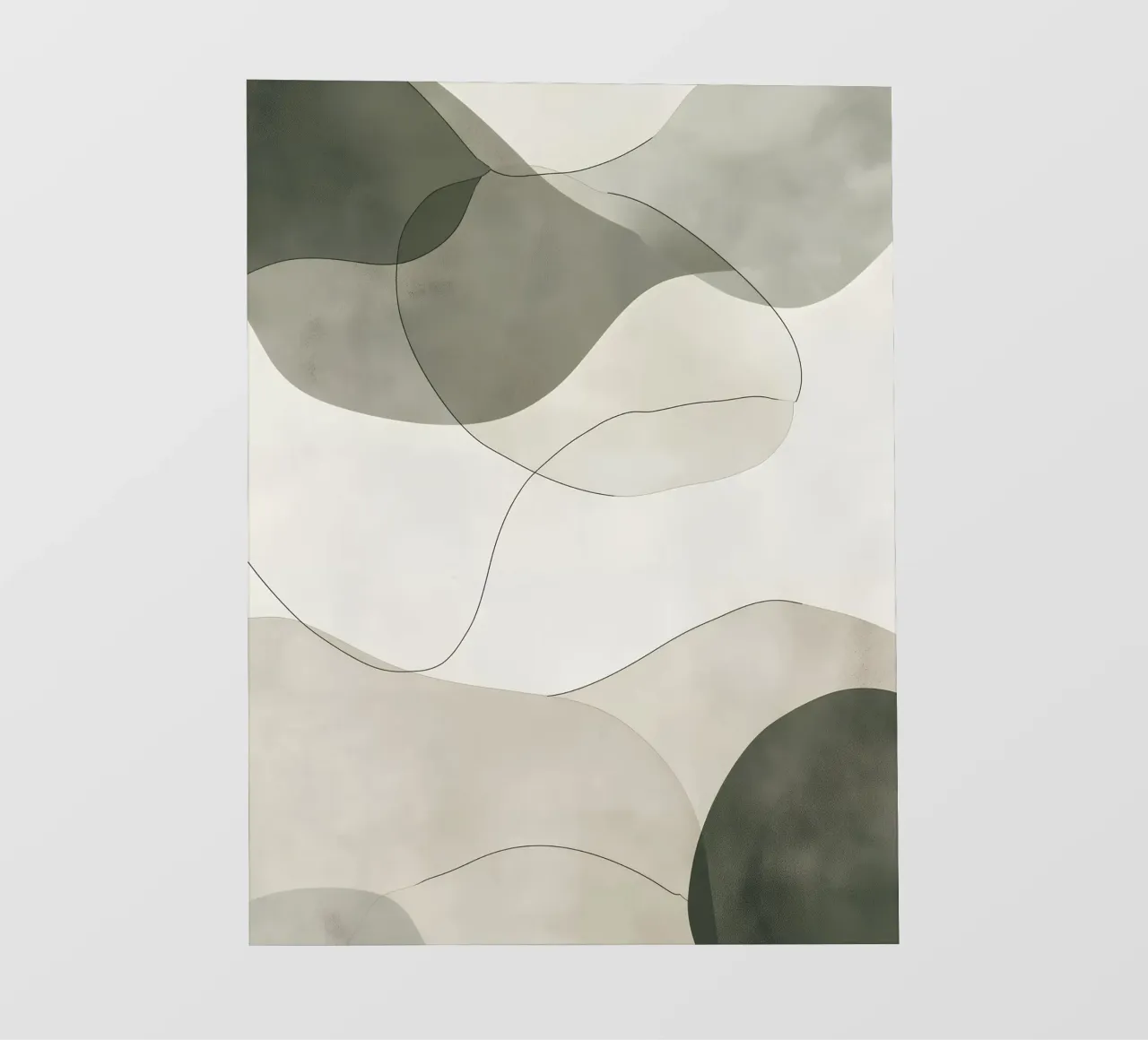 Forme morbide e verdi telo in pvc da LaylaOzHome