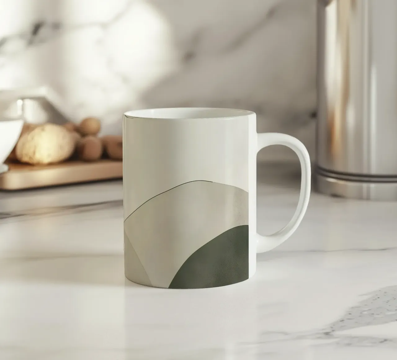 Forme morbide e verdi tazza in ceramica da LaylaOzHome