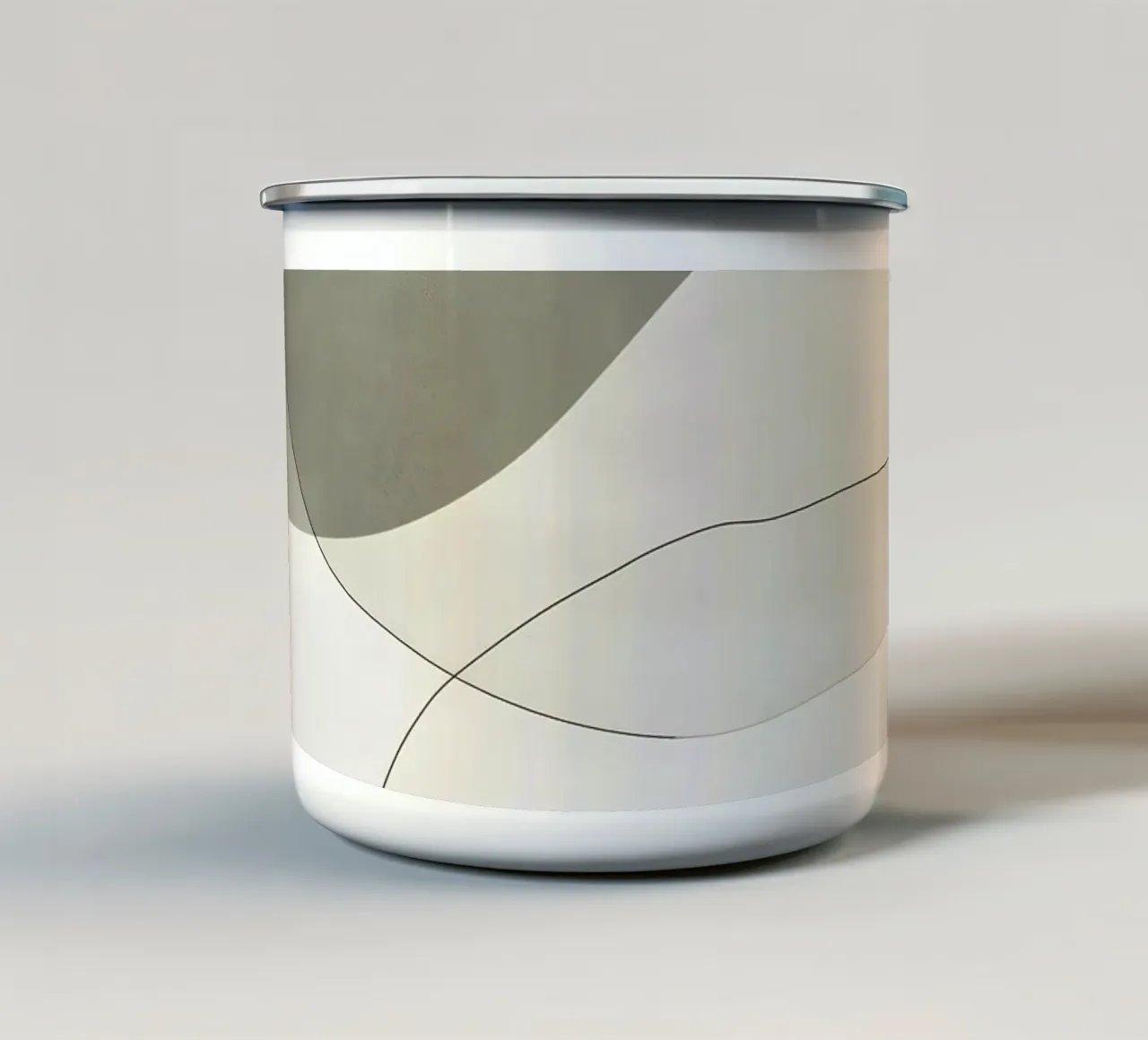 Forme morbide e verdi tazza in smalto da LaylaOzHome