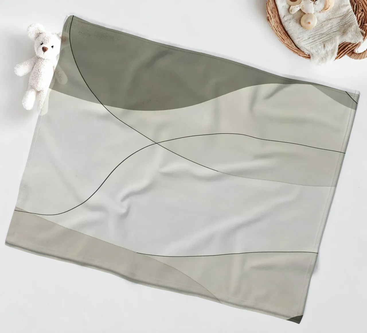 Forme morbide e verdi coperta in pile da LaylaOzHome