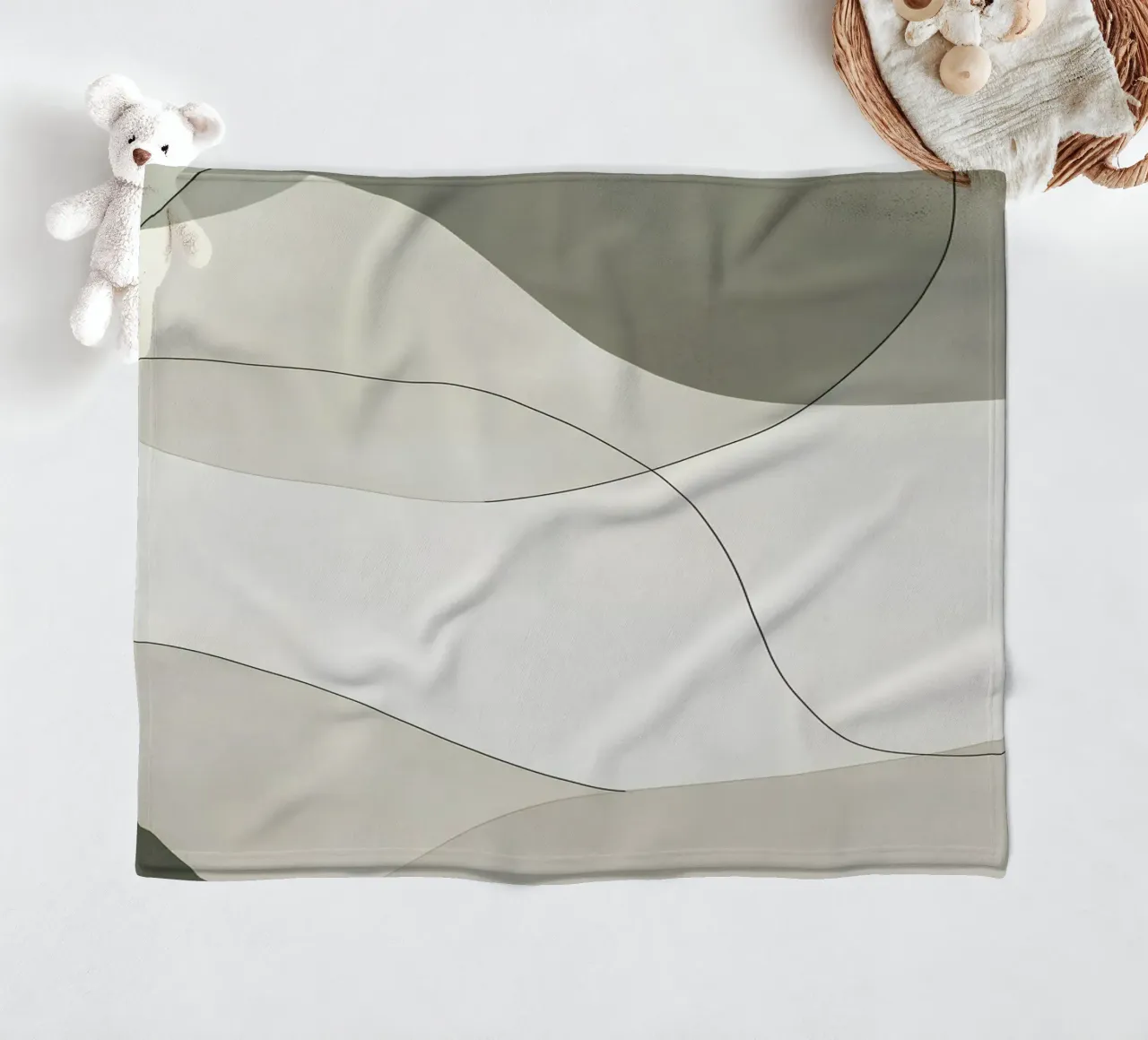 Forme morbide e verdi coperta in pile da LaylaOzHome