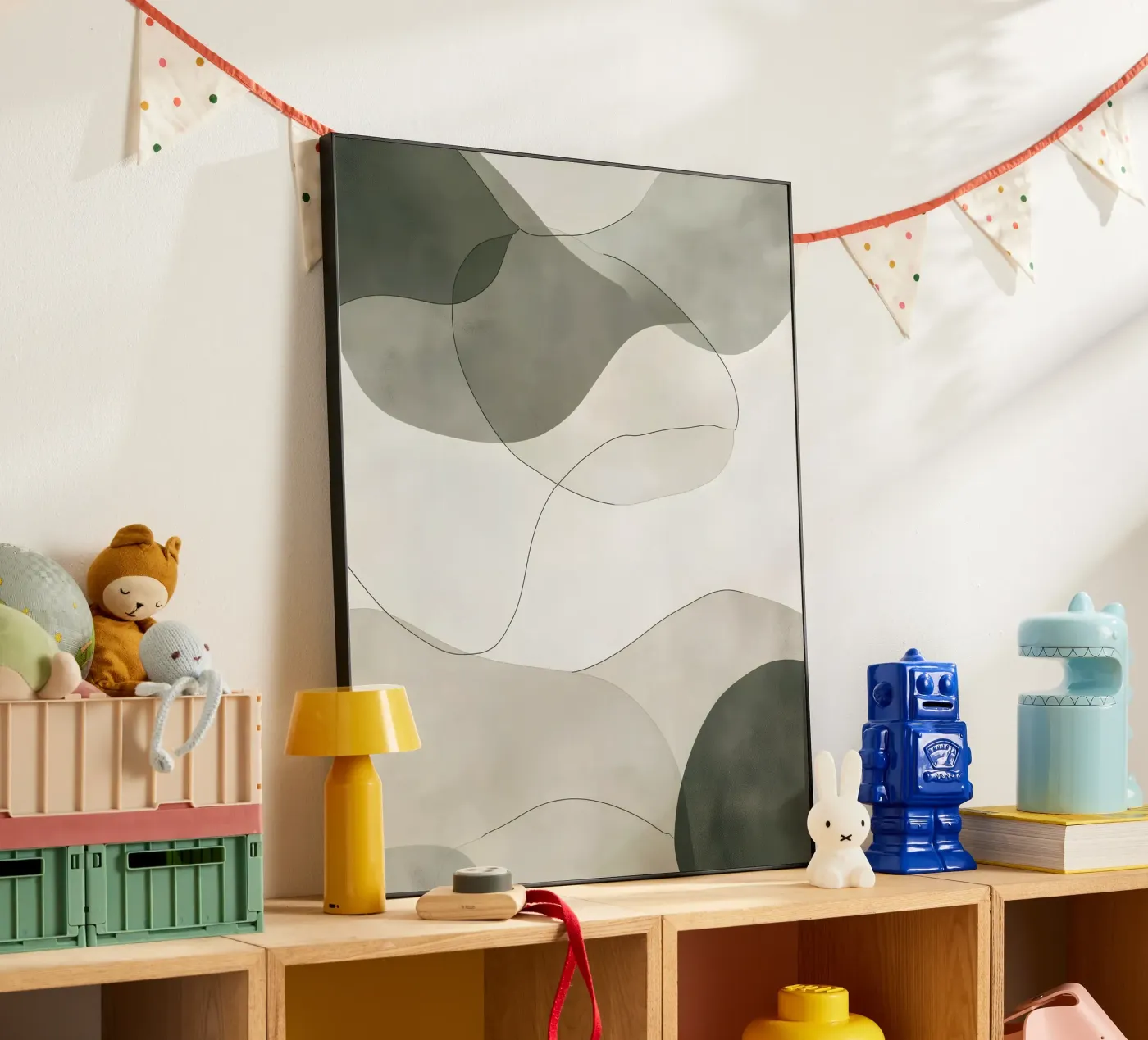 Softly green shapes pannello forex da LaylaOzHome