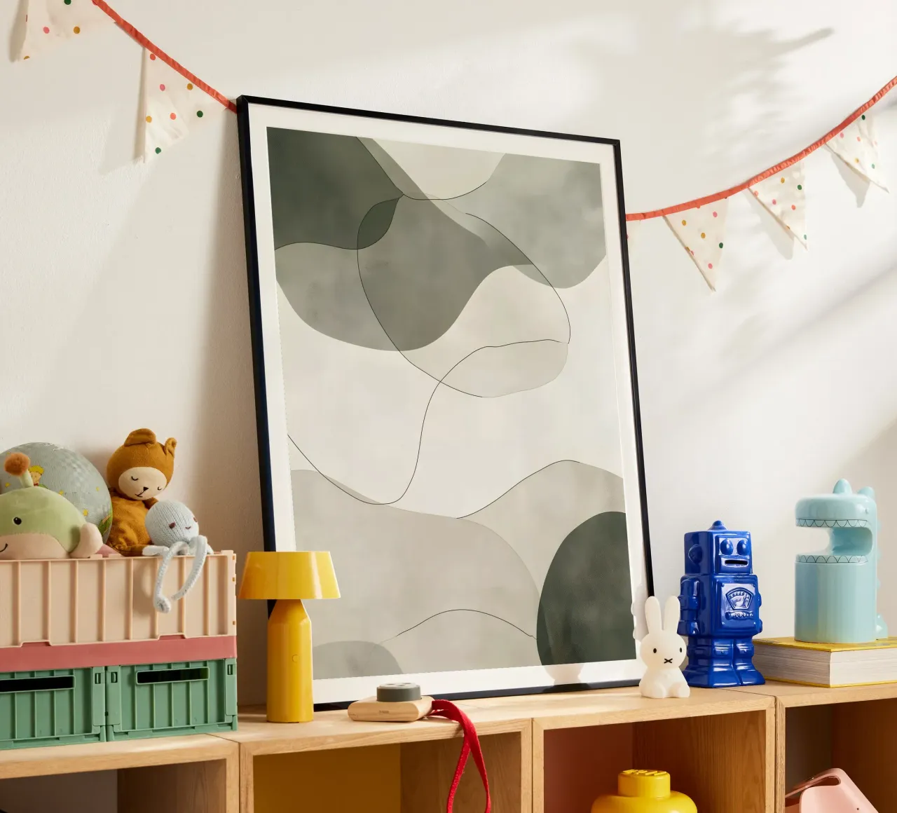 Softly green shapes poster da LaylaOzHome
