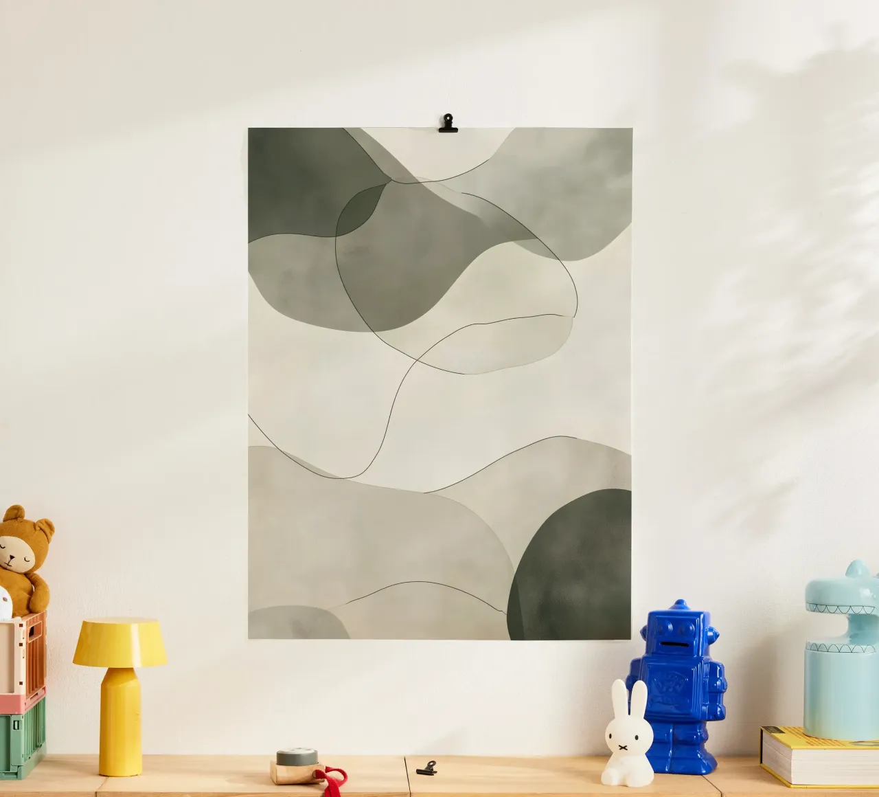Softly green shapes poster da LaylaOzHome