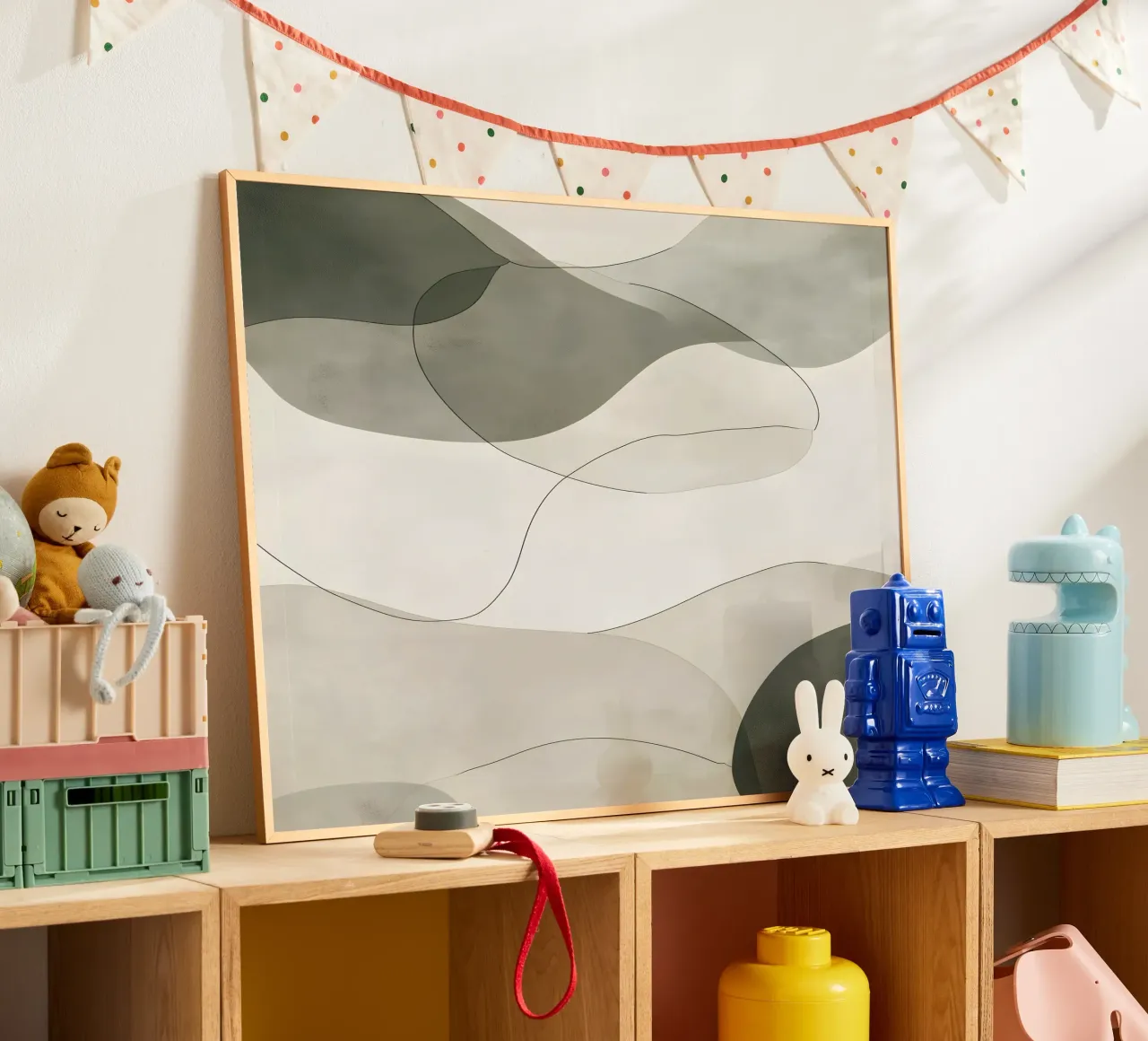 Softly green shapes poster da LaylaOzHome