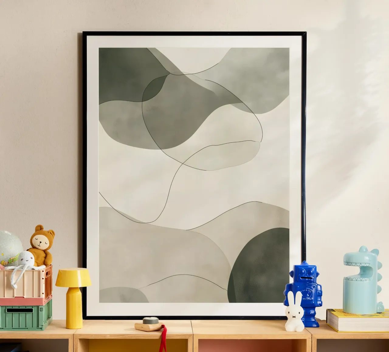 Softly green shapes poster da LaylaOzHome