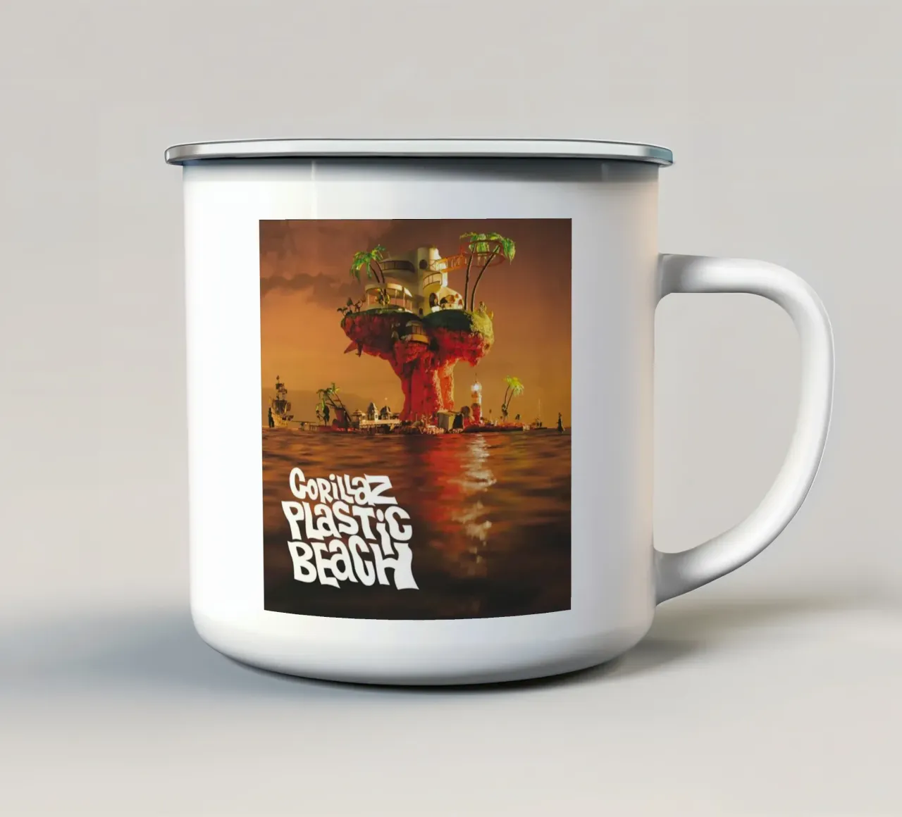 Spiaggia di plastica tazza in smalto da Piere art Shops