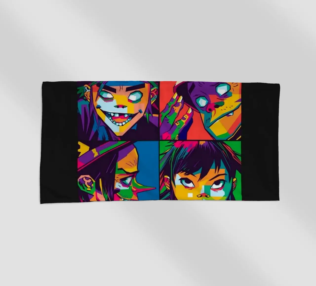 Rock band from england beach towel by Piere art Shops