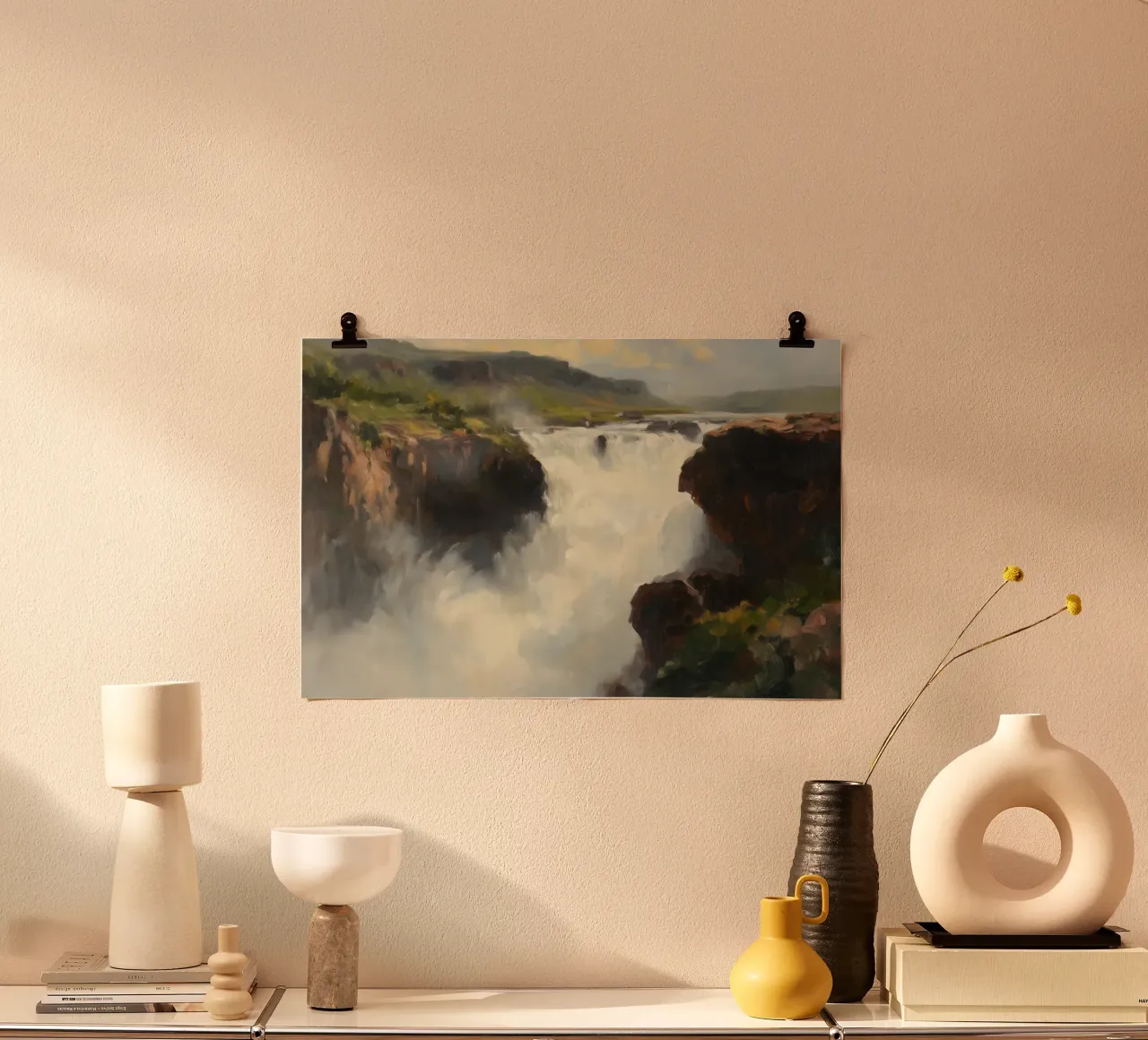 Cascata poster con telaio in alluminio da Art Center