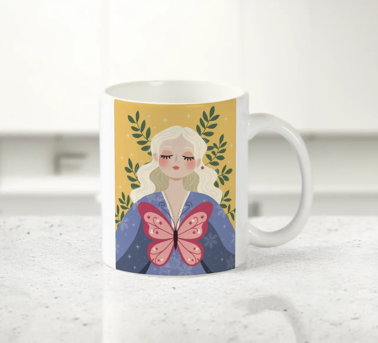 Incanto dei sogni di farfalla tazza in ceramica da Nebula Verse