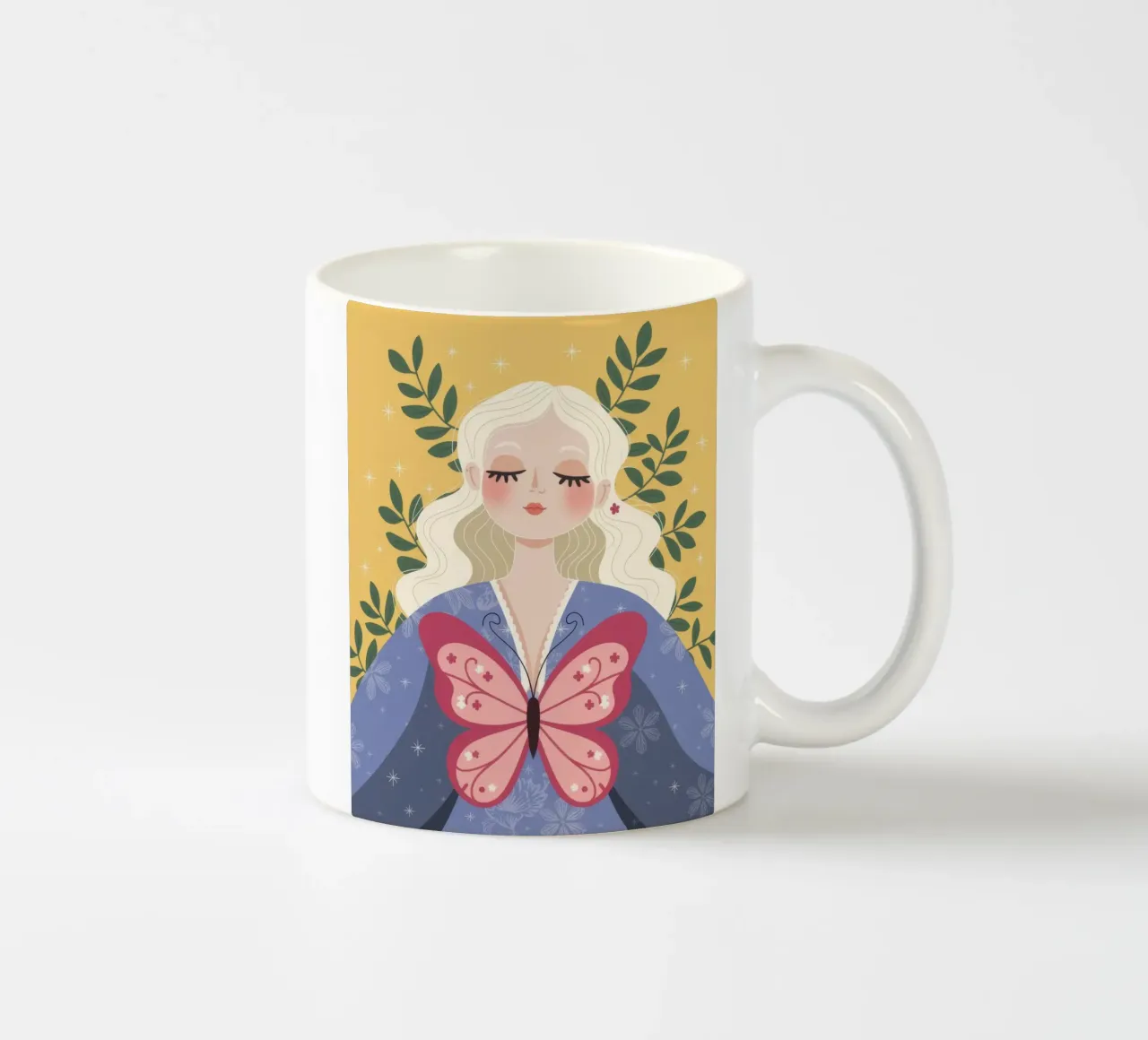 Incanto dei sogni di farfalla tazza in ceramica da Nebula Verse