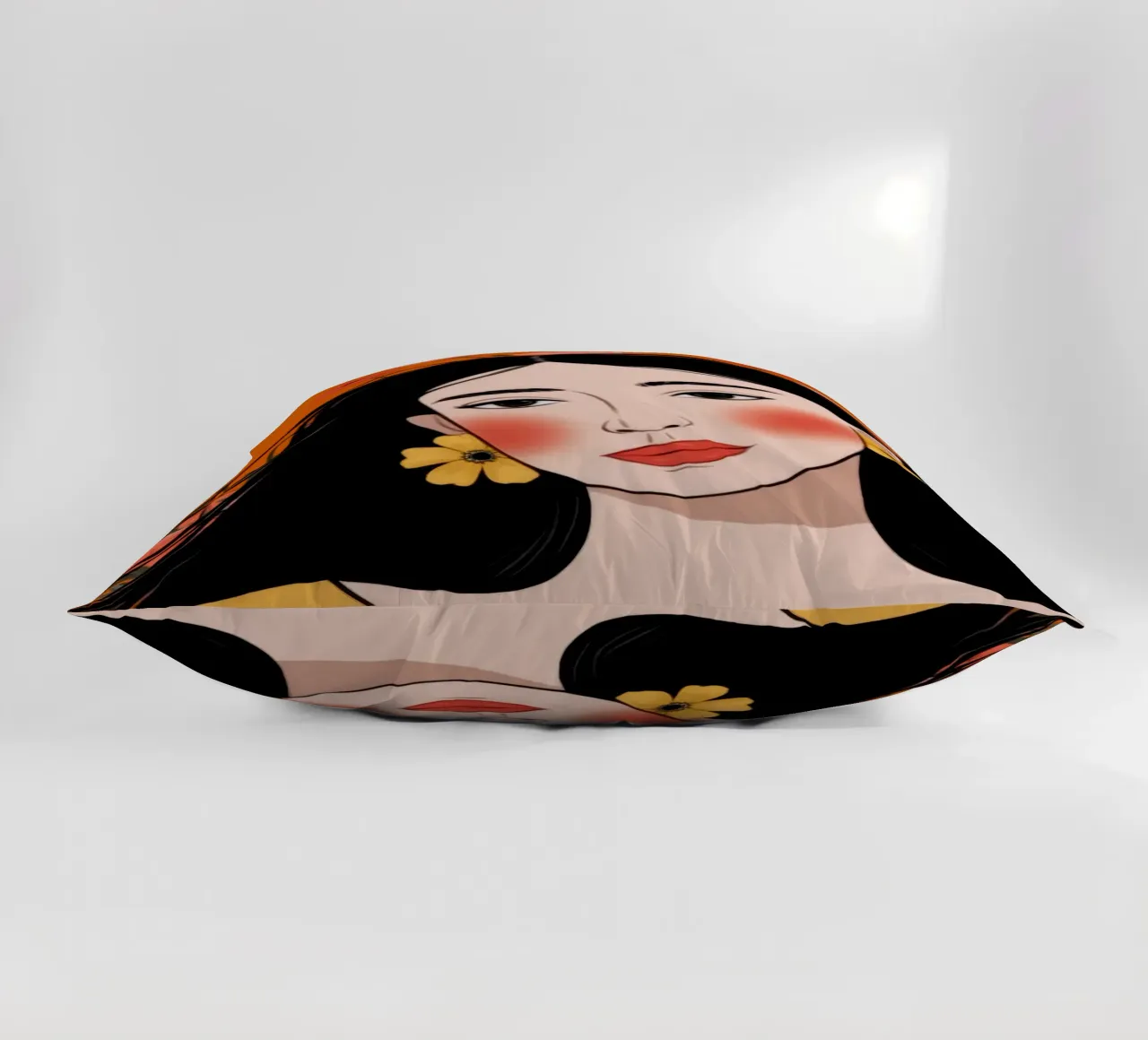 Retro Harmony Delight decorative cushion by Nebula Verse