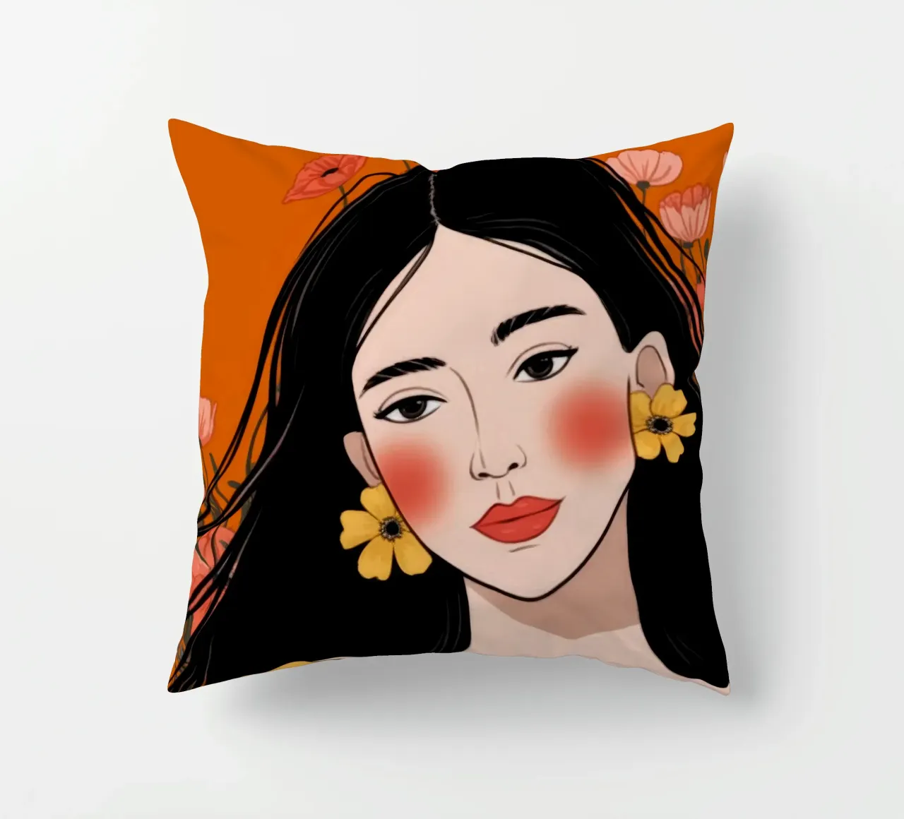 Retro Harmony Delight decorative cushion by Nebula Verse