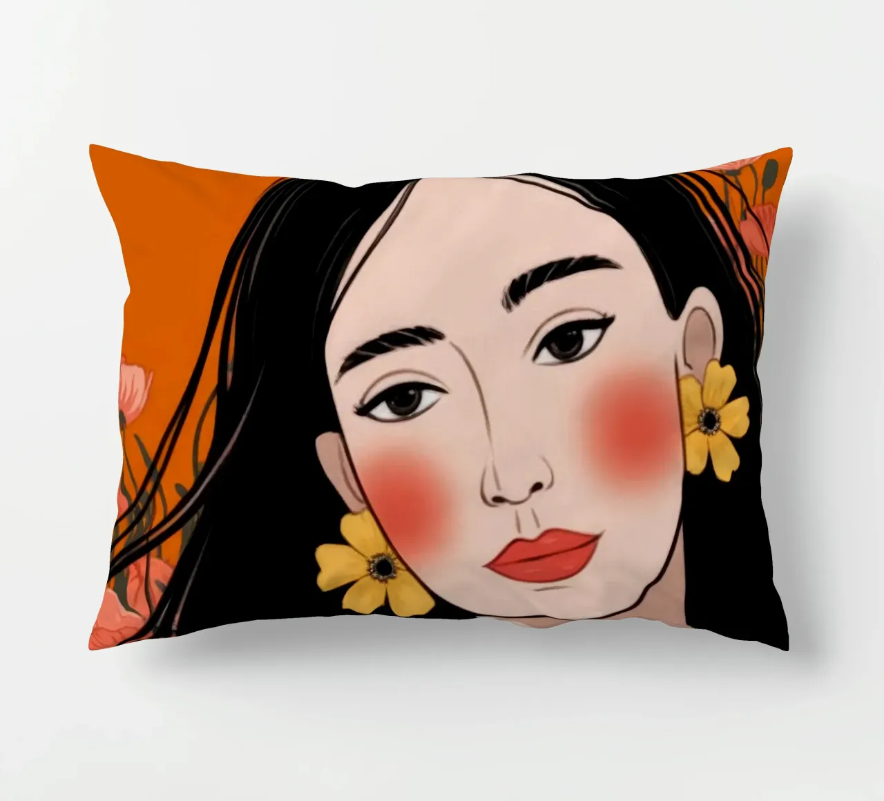 Retro Harmony Delight decorative cushion by Nebula Verse