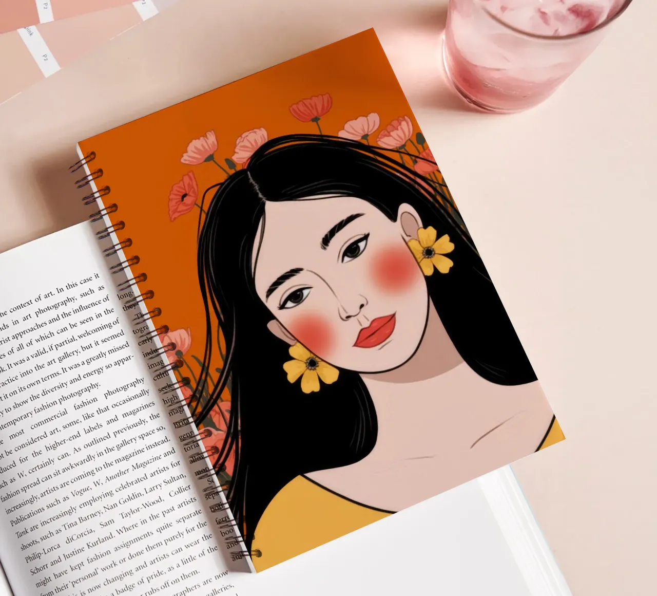 Retro Harmony Delight spiral notebook by Nebula Verse