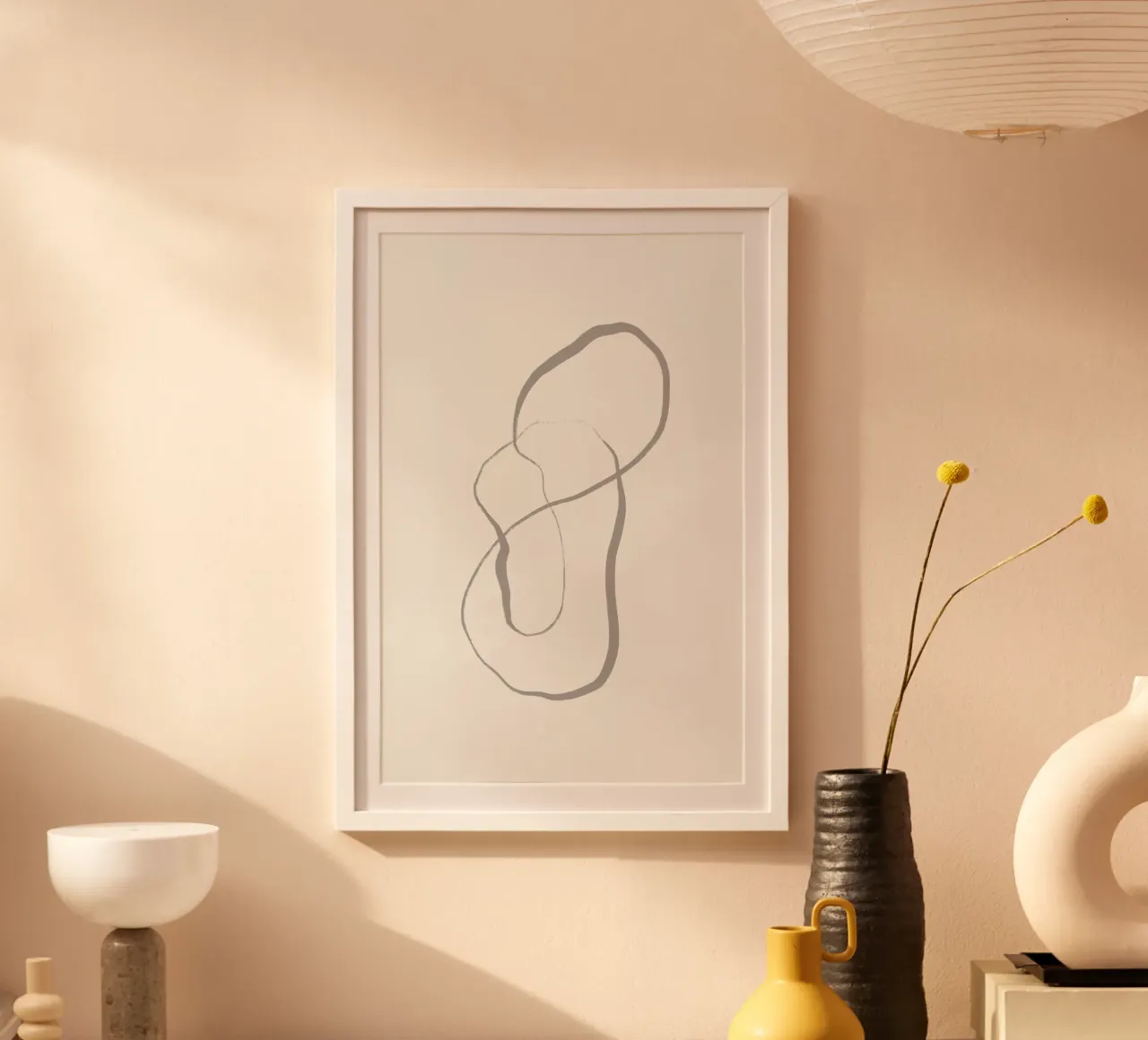 Wisp Of Smoke poster con telaio in plastica da Graphite