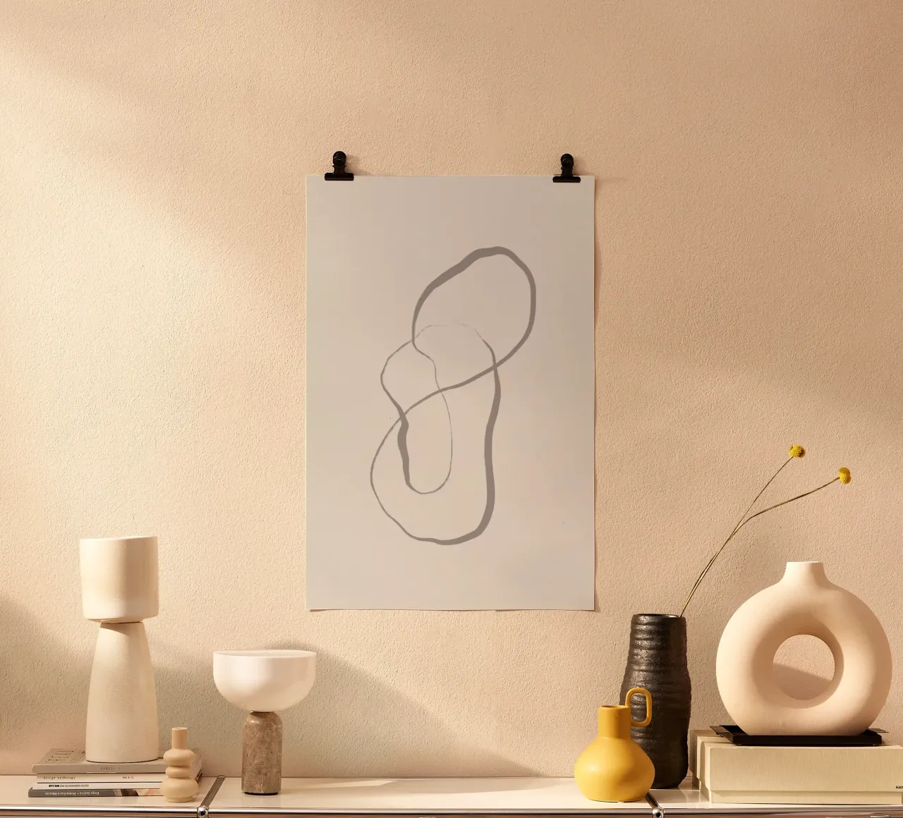 Wisp Of Smoke poster con telaio in plastica da Graphite