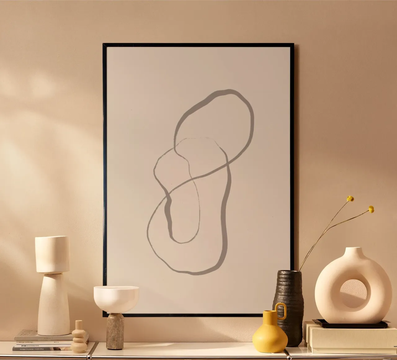 Wisp Of Smoke poster con telaio in plastica da Graphite