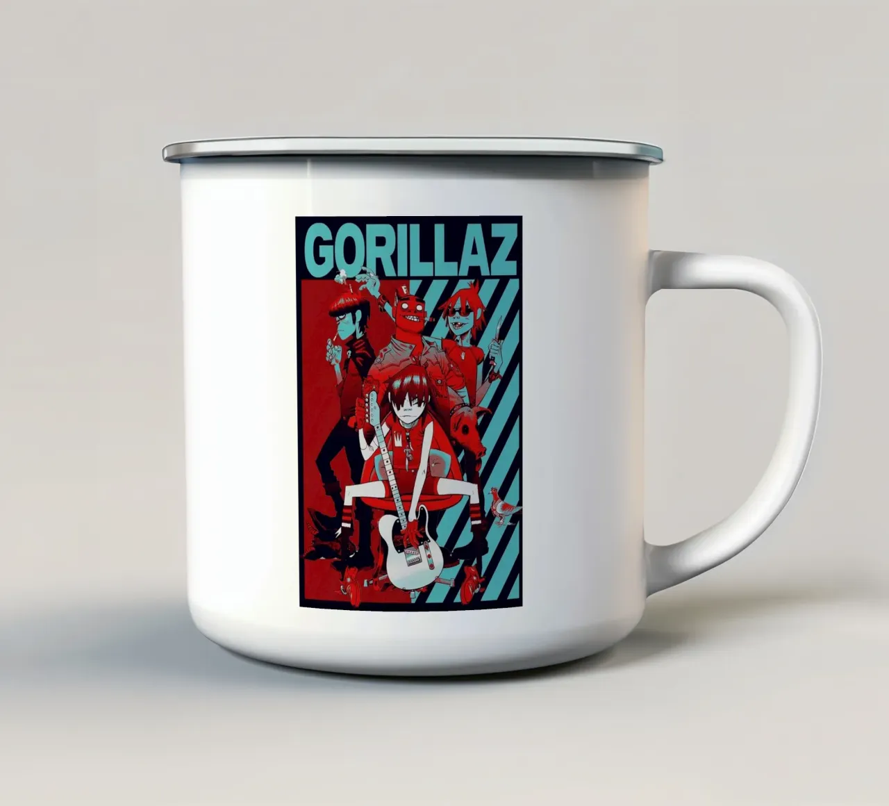 Gruppo rock estetico tazza in smalto da Piere art Shops