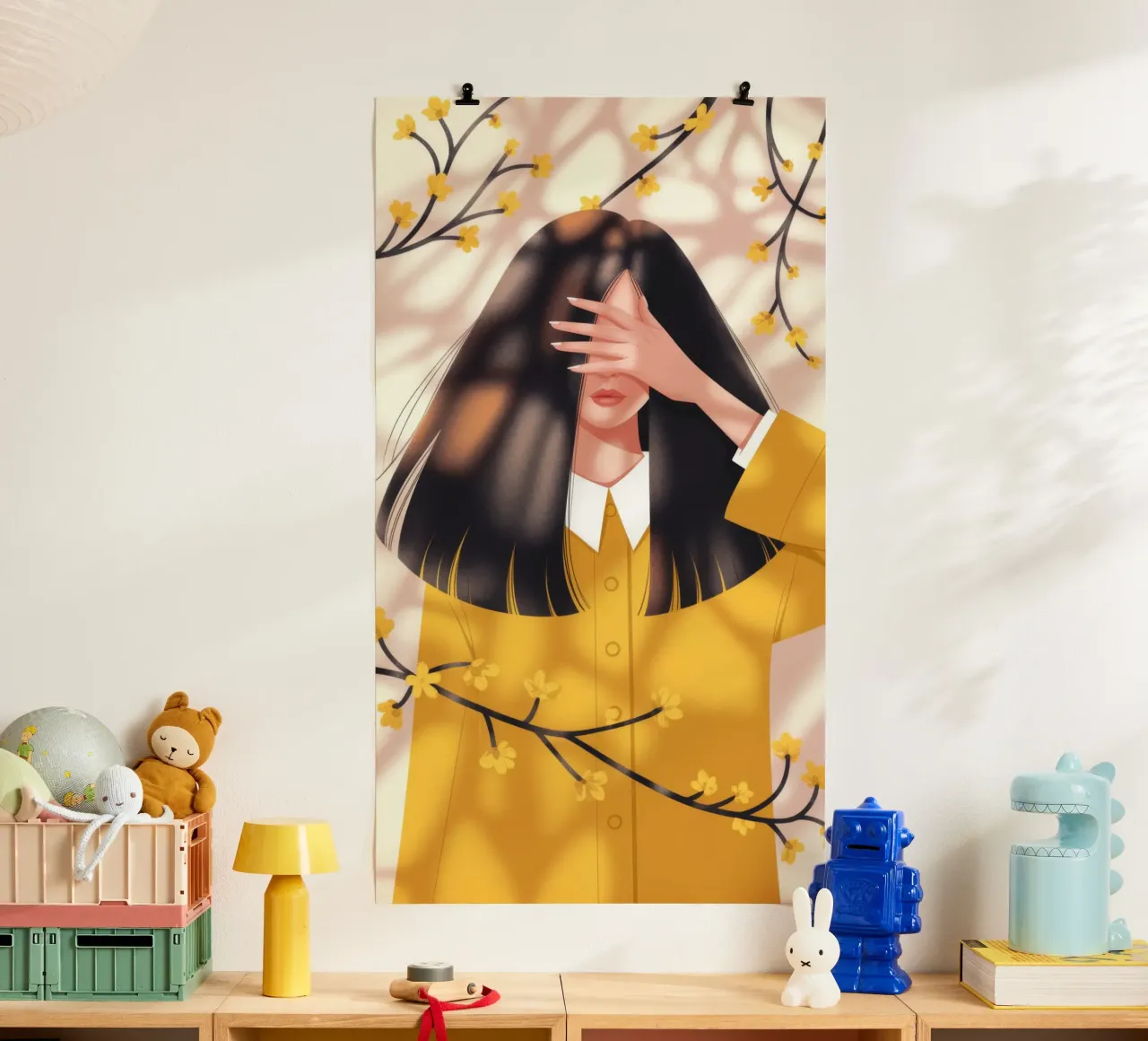 Riflesso nascosto Sussurro poster con telaio in plastica da Nebula Verse