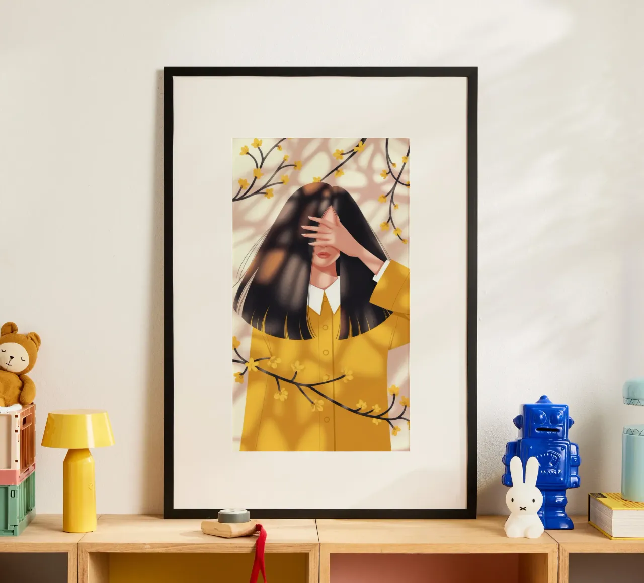 Riflesso nascosto Sussurro poster con telaio in plastica da Nebula Verse