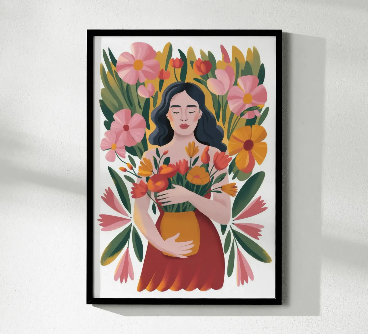 Floral Embrace Serenity hahnemühle by Nebula Verse