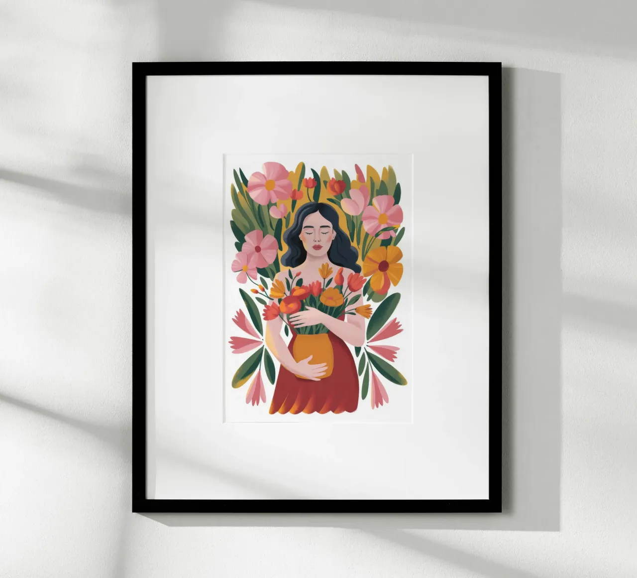 Floral Embrace Serenity hahnemühle by Nebula Verse