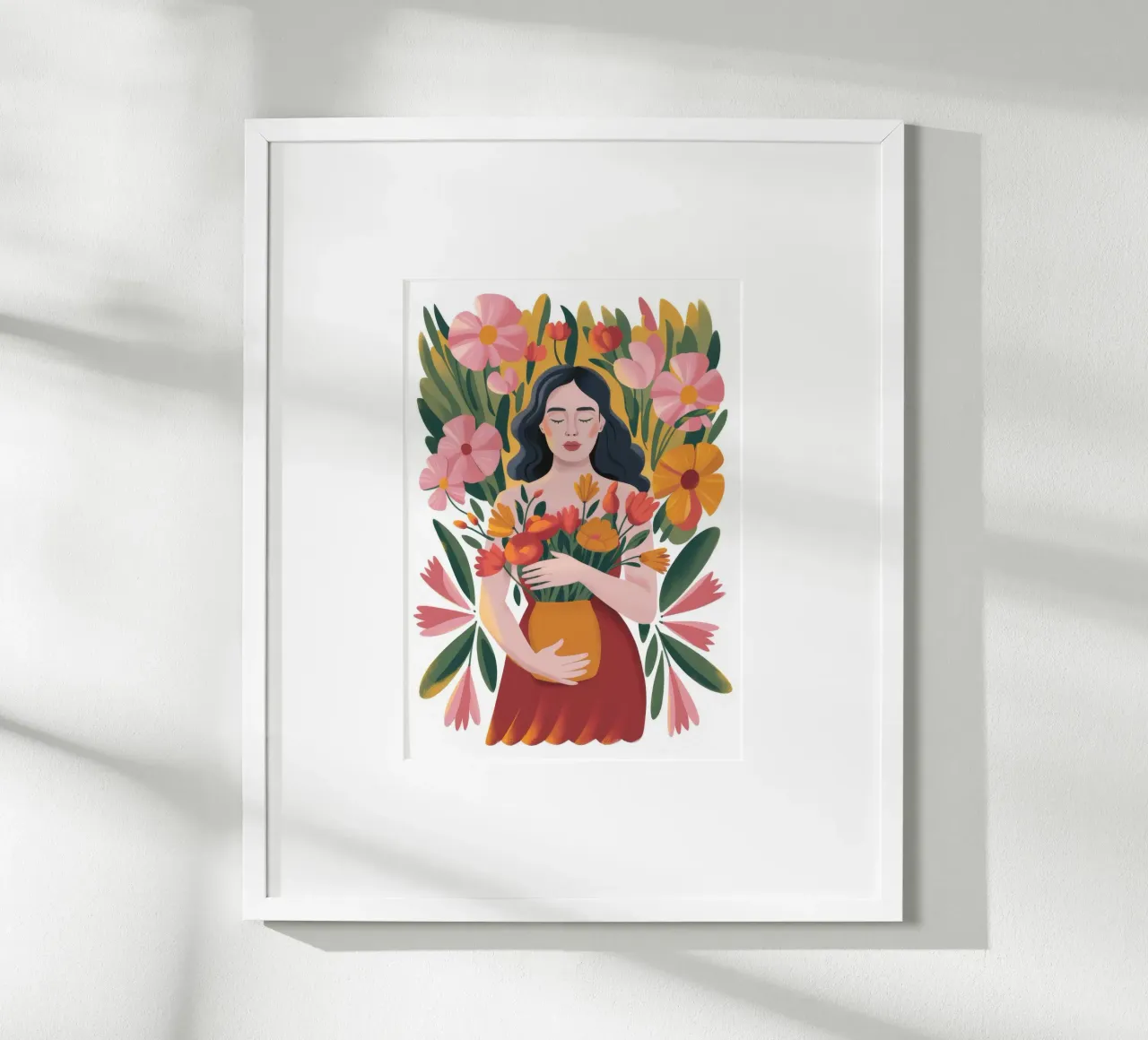 Floral Embrace Serenity hahnemühle by Nebula Verse